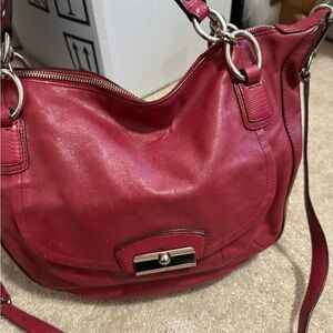 Coach Red Shoulder Bag